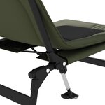 vidaXL Chaise de pêche avec pieds à boue réglables pliable vert