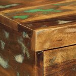 vidaXL Table de chevet murale bois massif de récupération