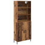 vidaXL Haut Armoire Bois Ancien 69 5 x 32 5 x 180 cm Bois d'ingénierie