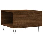 vidaXL Table basse chêne marron 55x55x36 5 cm bois d'ingénierie