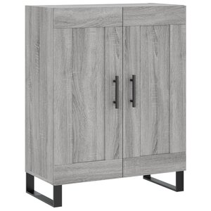 vidaXL Buffet sonoma gris 69 5x34x90 cm bois d'ingénierie