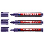 Marqueur Permanent 300 Violet Pointe Ronde 1 5-3 mm x 3 EDDING