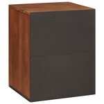 vidaXL Cabinet de salle de bain avec étagère Marron 38 x 33 5 x 48 cm