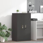 vidaXL Armoire de rangement Noir 60 x 40 x 105 cm Acier