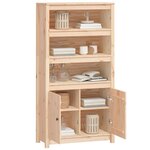 vidaXL Buffet haut 80x35x154 cm Bois massif de pin