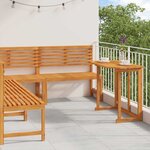 vidaXL Ensemble de banc de jardin 4 Pièces Marron Bois d'acacia massif