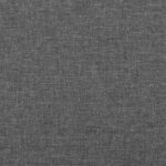 vidaXL Tête de lit avec oreilles Gris foncé 103x23x118/128 cm Tissu