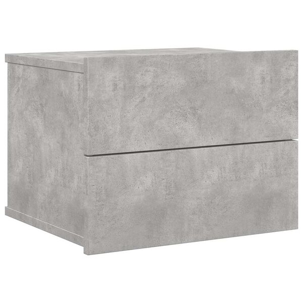 vidaXL Table de chevet Gris béton 40x30x30 cm Bois ingénierie