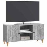 vidaXL Meuble TV Sonoma gris 102 x 34 5 x 50 cm Bois d'ingénierie
