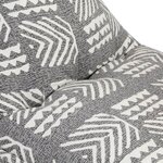 vidaXL Canapé pouf Gris Tissu Patchwork