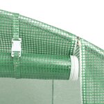 vidaXL Serre avec cadre en acier vert 120 m² 24x5x2 3 m