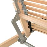 vidaXL Sommier à lattes Marron 70 x 190 cm Bois de hêtre massif