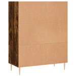 vidaXL Bibliothèque chêne fumé 69 5x32 5x90 cm bois d'ingénierie