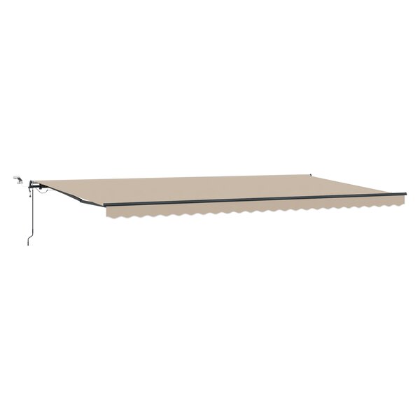 vidaXL Auvent Rétractable Automatique avec LED Beige 600x350 cm