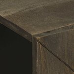 vidaXL Ensemble de meubles de salle de bain 3 Pièces noir manguier massif