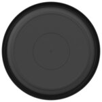 vidaXL Plateau à fleurs rond 6 Pièces Noir Ø 14 x 2 cm Plastique