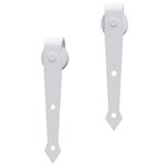 vidaXL Kit de quincaillerie de porte coulissante 183 cm Acier Blanc