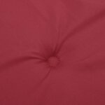 vidaXL Coussins de chaise de jardin lot de 6 rouge bordeaux 40x40x4 cm