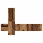vidaXL Ensemble meuble TV 5 Pièces Bois ancien 181 x 30 x 120 cm