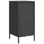 vidaXL Buffet noir 35x39x73 5 cm acier laminé à froid