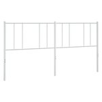 vidaXL Tête de lit métal blanc 200 cm