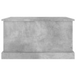 vidaXL Boîte de rangement gris béton 70x40x38 cm bois d'ingénierie