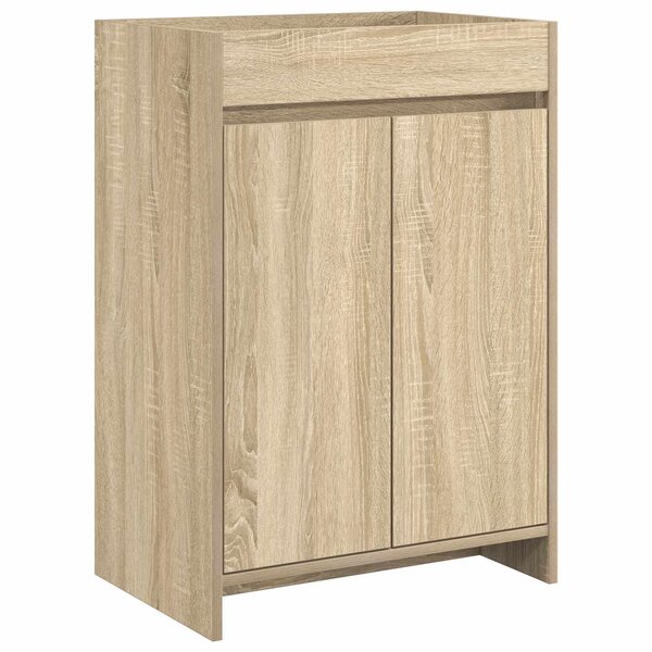 vidaXL Meuble sous lavabo de salle de bain Chêne Sonoma