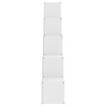 vidaXL Armoire de rangement pour enfants avec 15 cubes Blanc PP