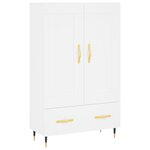vidaXL Buffet haut blanc 69 5x31x115 cm bois d'ingénierie