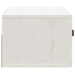 vidaXL Tables de chevet murales 2 Pièces Blanc 40x29 5x22 cm