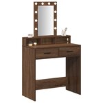 vidaXL Table de Toilette Marron 79 x 41 x 140 cm Bois d'ingénierie