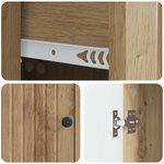 vidaXL Buffet Chêne artisanal 66 x 34 5 x 90 cm Bois d'ingénierie
