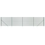vidaXL Clôture en treillis métallique et piquet d'ancrage vert 1 6x10m