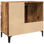 vidaXL Armoire lavabo vieux bois 65x33x60 cm bois d'ingénierie