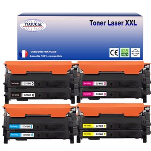 8 Toners compatibles avec Samsung CLT-404S pour Samsung XPress C480 (Noire + Couleur) - T3AZUR