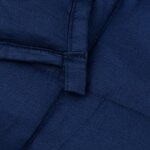 vidaXL Couverture lestée Bleu 220x240 cm 15 kg Tissu