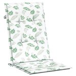 vidaXL Coussins de chaise à dossier haut lot de 4 modèle de feuille