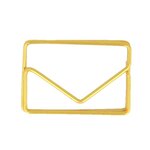 6 trombones enveloppes dorés 3 x 2 cm