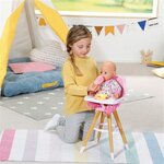 Zapf Creation 829271 - BABY Born Chaise haute pour poupée de 43 cm