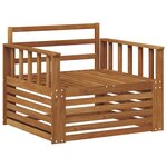 vidaXL 2 Pièce Canapé d’extérieur Naturel