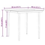 vidaXL Ensemble de salle à manger pour jardin 3 Pièces Noir polyrotin