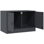 vidaXL Meuble TV anthracite 67x39x44 cm acier