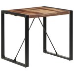 Vidaxl table de salle à manger 80x80x75 cm bois solide