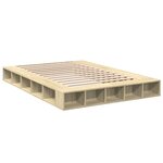 vidaXL Cadre de lit sans matelas chêne sonoma 140x200 cm