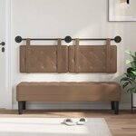 vidaXL Tête de lit suspendue Cappuccino Simili cuir
