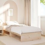 vidaXL Lit de jour sans matelas 90x200 cm bois de pin massif