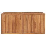 vidaXL Lit surélevé de jardin 150x50x70 cm Bois de teck solide