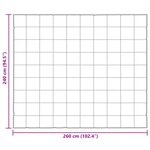 vidaXL Duvet complet toute l'année Doré 240 x 260 cm