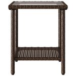vidaXL Ensemble de canapés d'extérieur 2 Pièces Marron et rouge polyrotin
