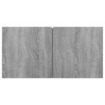 vidaXL Meubles TV suspendus Sonoma gris 3 Pièces Bois d'ingénierie